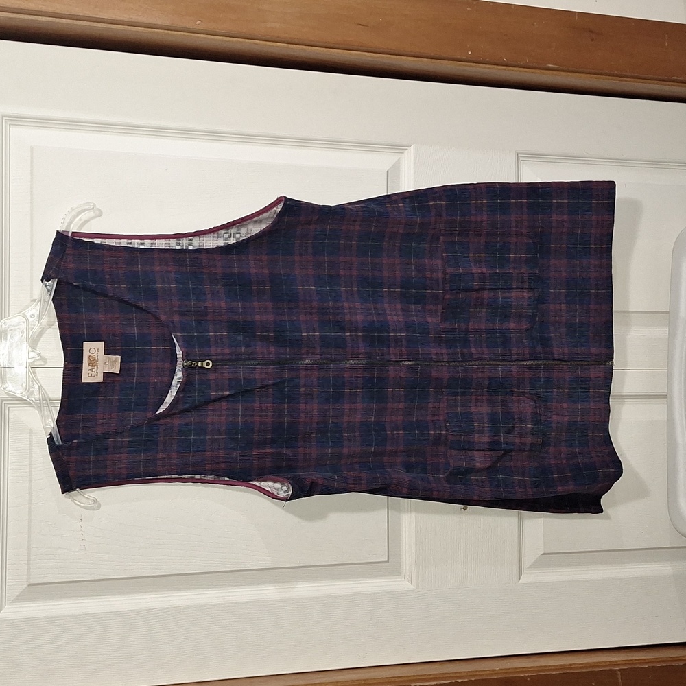 Fargo Clothing & Supply Co. sleeveless cotton corduroy pinafore mini dress -XL